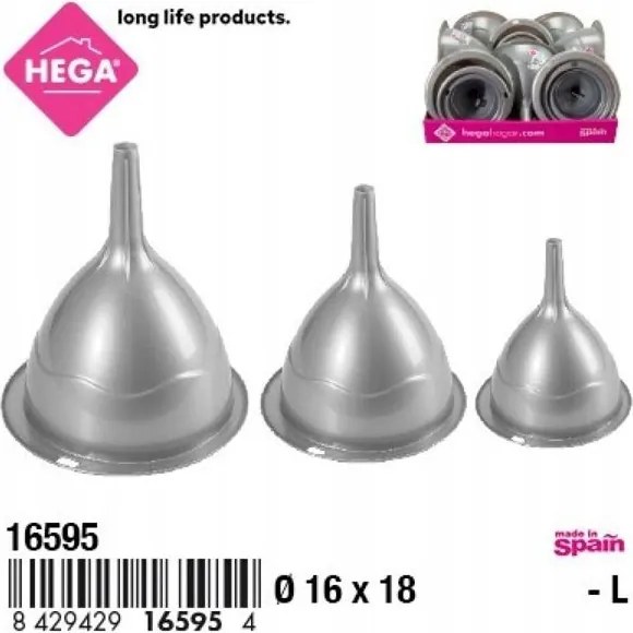 Tölcsérkészlet Ø 11/13/16 cm ideális a konyhába