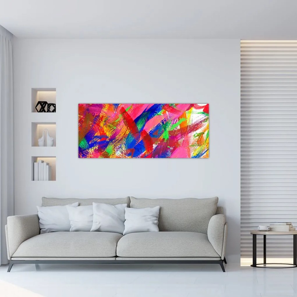 Kép - Színes absztrakció (120x50 cm)