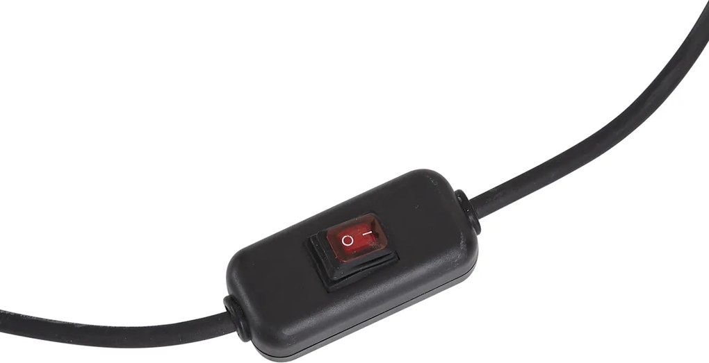 Japandi kültéri állólámpa fekete kötélárnyékolóval IP44 - Arc Jayla