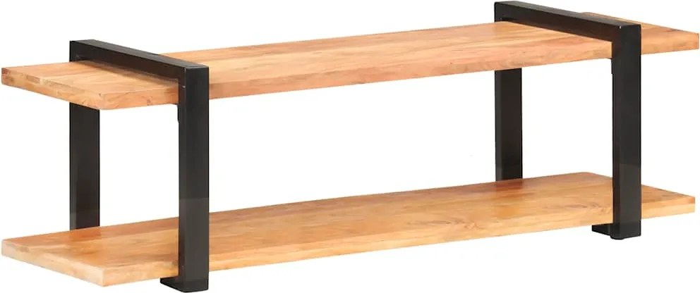 vidaXL tömör akácfa TV-szekrény 130 x 40 x 40 cm