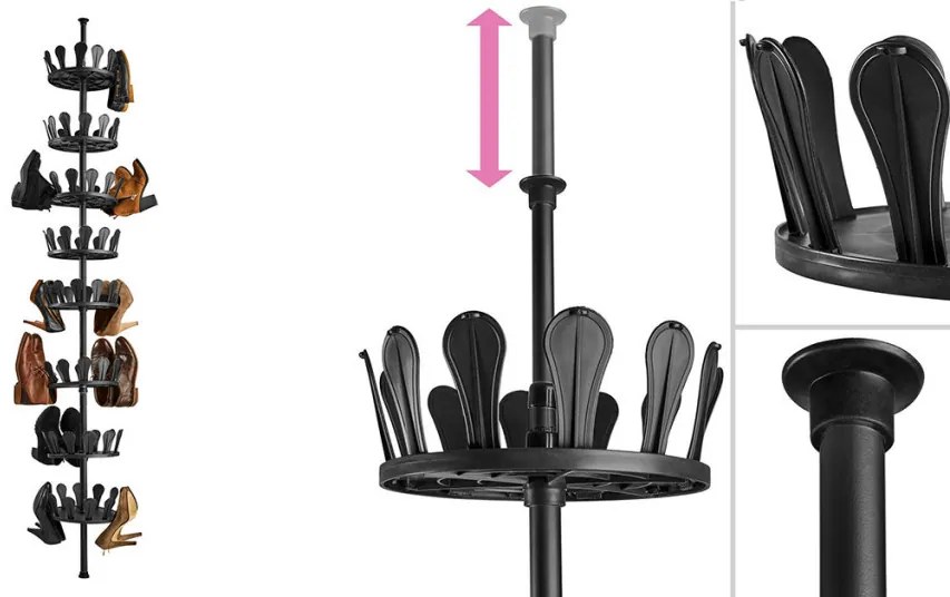 Teleszkópos cipőtartó állvány