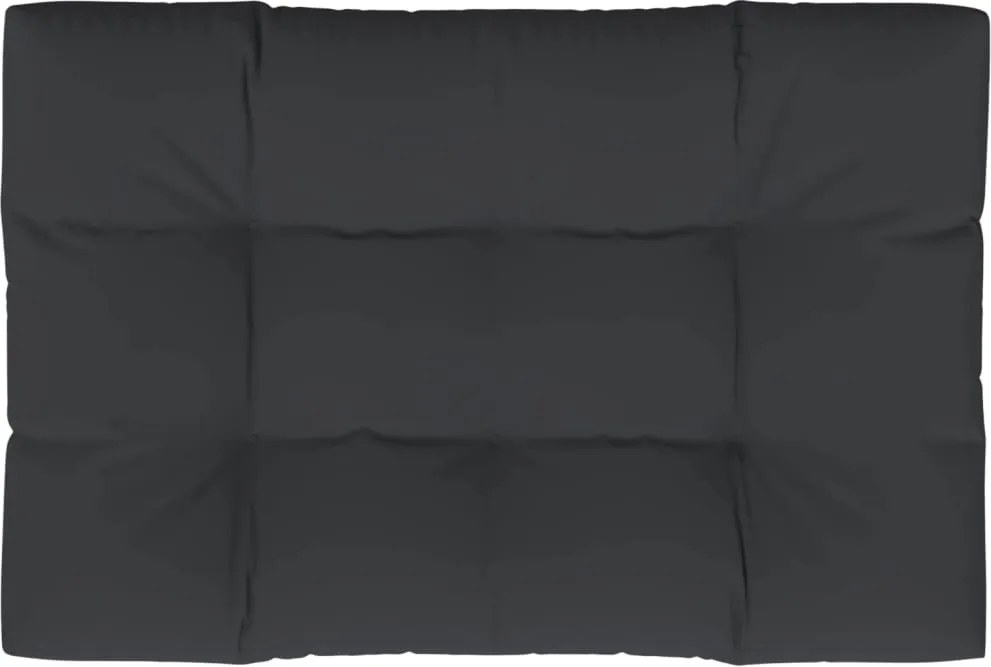 vidaXL fekete szövet raklappárna 120 x 80 x 12 cm