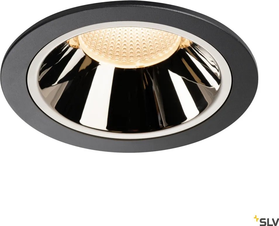 SLV 1003990 NUMINOS DL XL Fürdőszobai Beépíthető Lámpa Króm, Fekete LED IP44