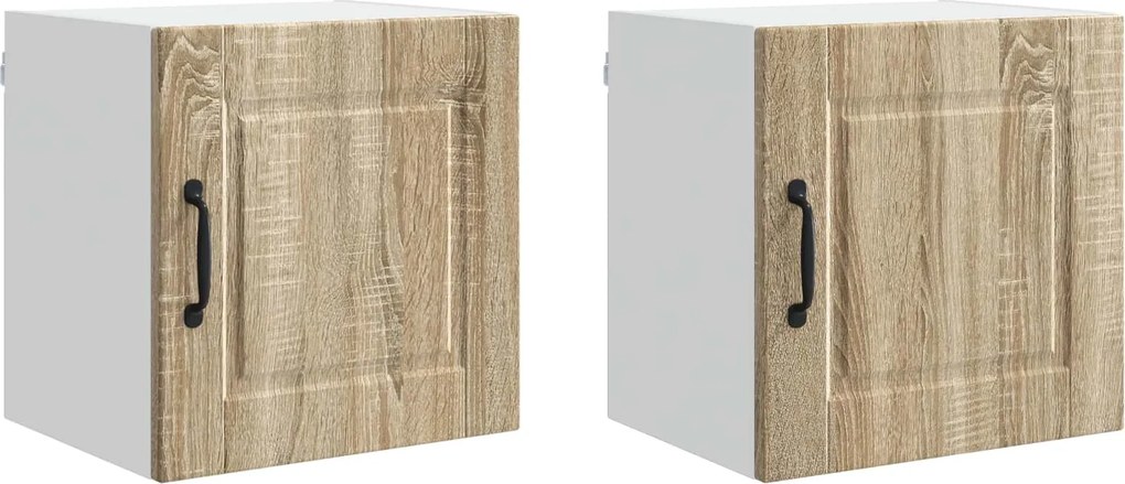 vidaXL Konyhaszekrény 2 pcs Sonoma tölgy 40 x 31 x 40 cm Faanyag