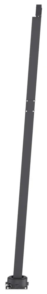 sárga-fehér szélérzékelős és LED-es napellenző 400x300 cm