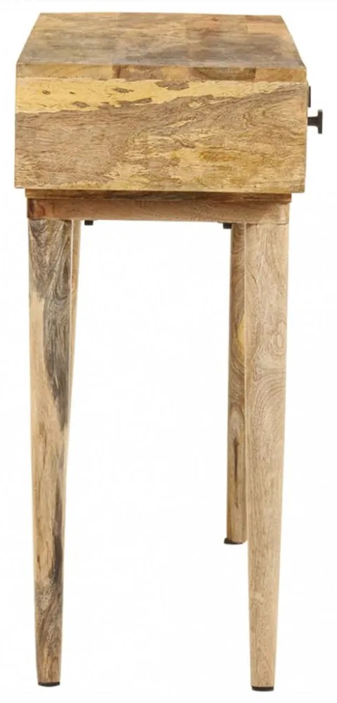 vidaXL tömör mangófa tálalóasztal 115 x 35 x 76 cm