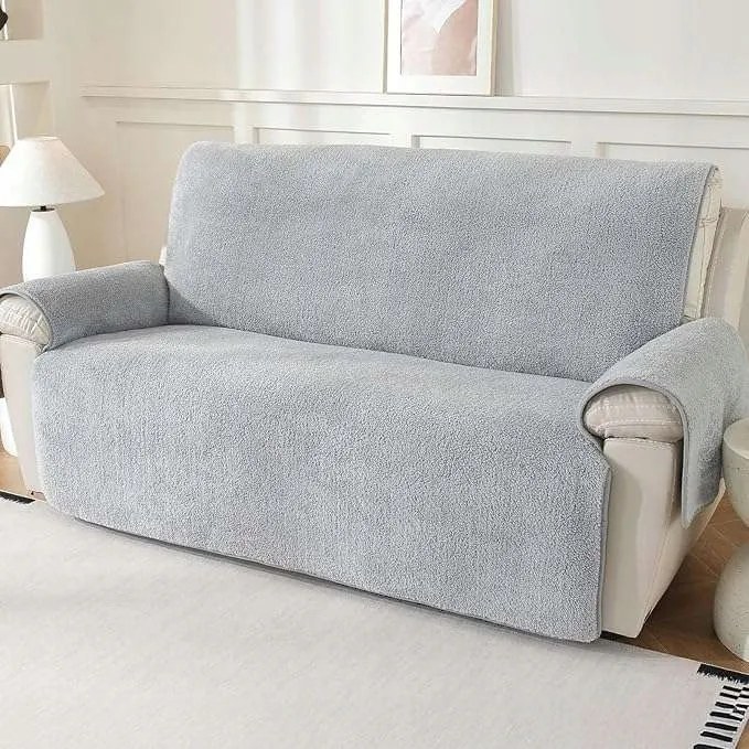 3 személyes kanapé huzat ágytakaró Szürke 170 × 185 cm