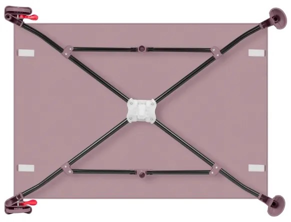 Lionelo - Utazóágy LAURA rózsaszín-nude