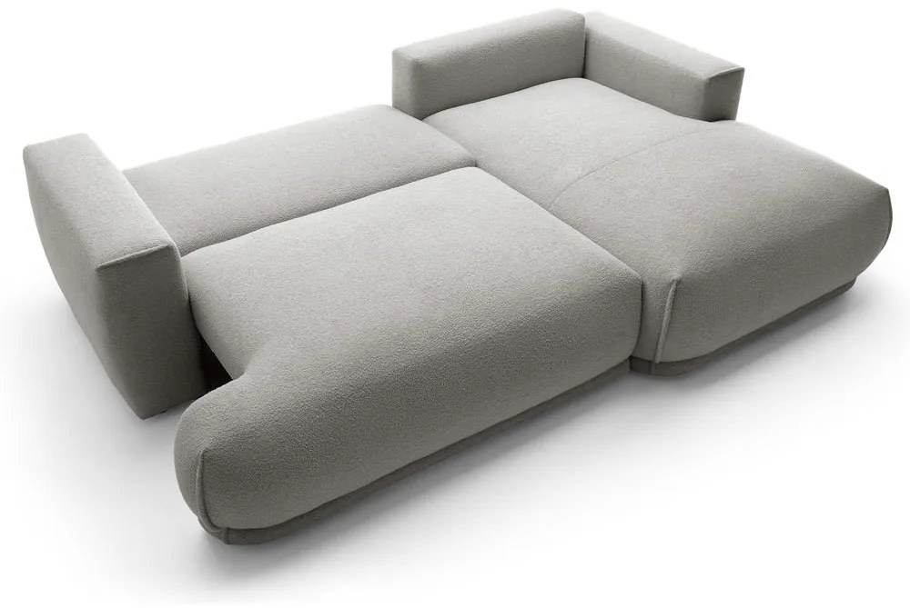 Sarokkanapé Dita mini (J) (világosszürke + fekete). 1100326