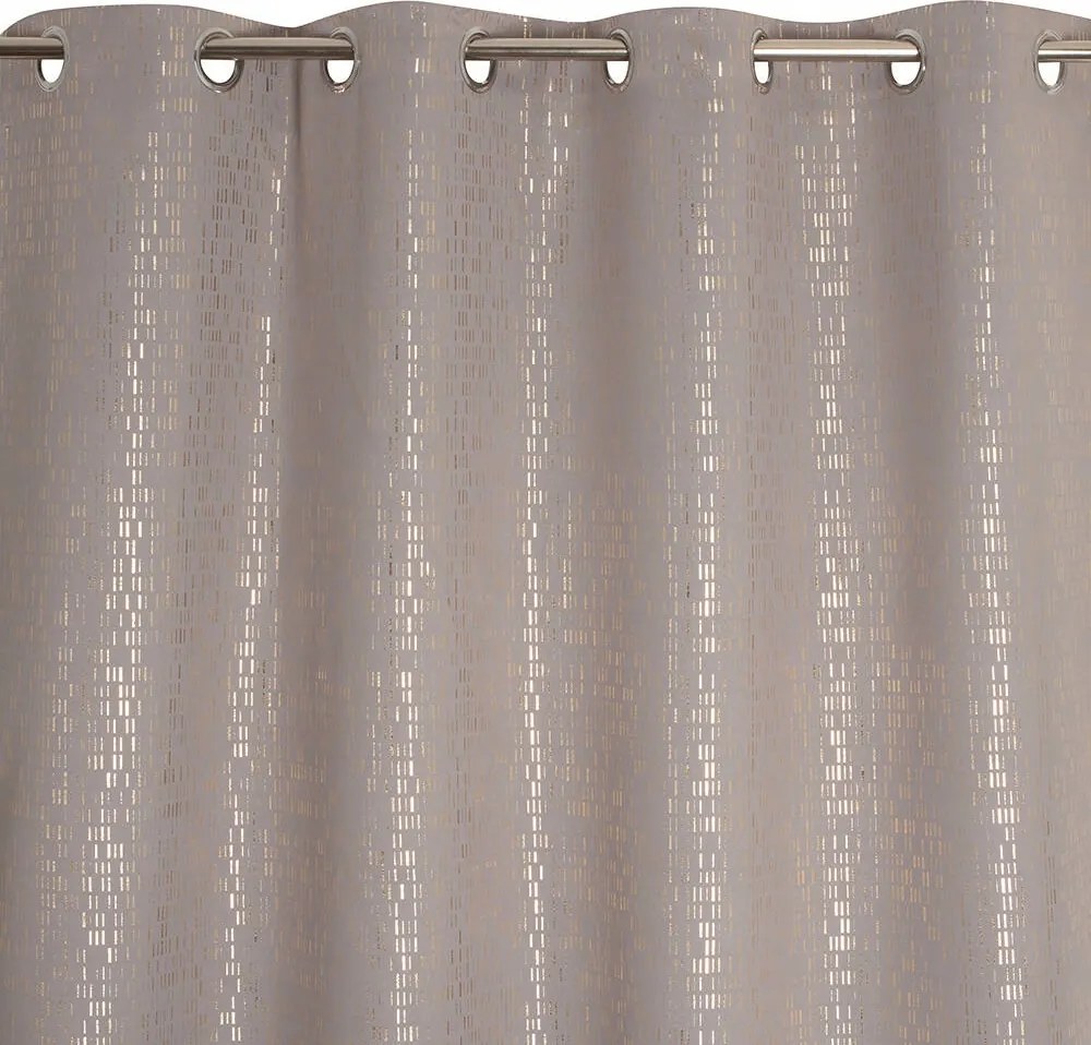 Függöny Aspasie bézs kész függöny karikás 135x260 cm