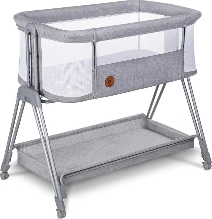 Lionelo - LUNA 2 az 1-ben kiságy, szürke