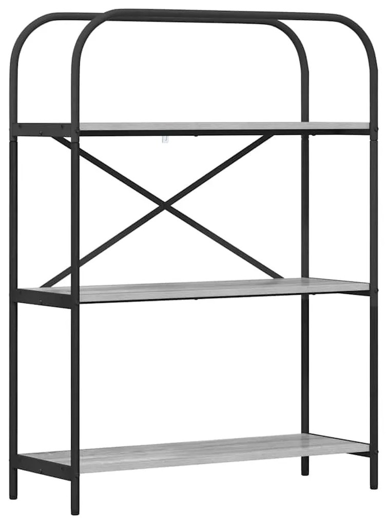 Könyvespolc Szürke sonoma 80 x 30 x 109 cm Faanyag