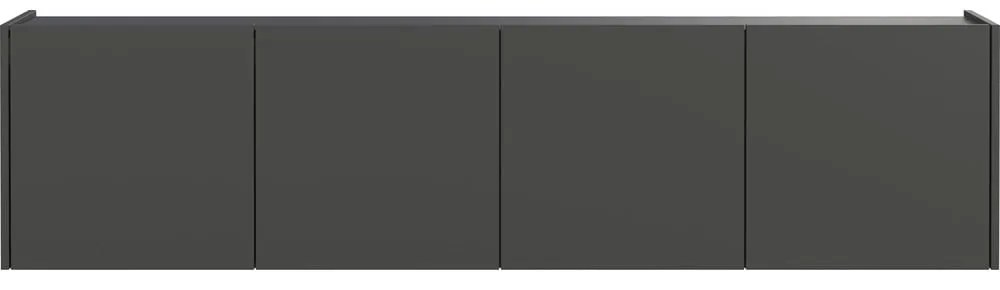 Antracitszürke TV-állvány 183x45 cm Piana – Germania