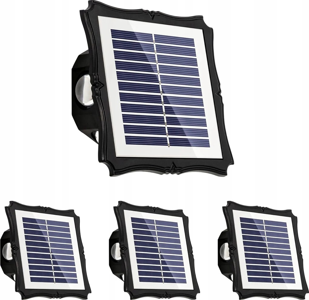 Solpex Napelemes Led Fali Lámpák 3 Kültéri Kerti Módok 4 db