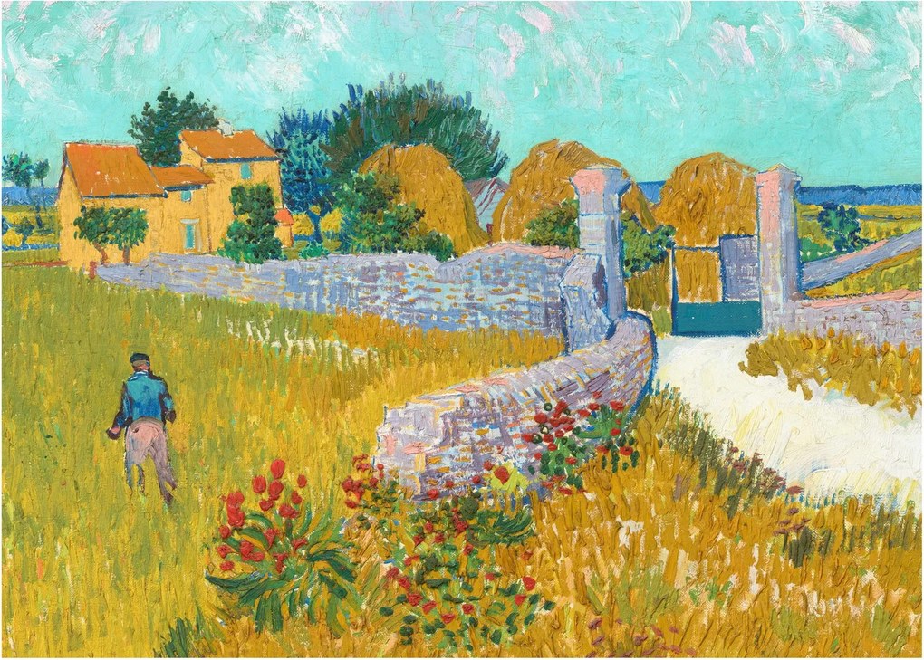 Kép - Vincent van Gogh, Farmhouse in Provence, reprodukciók (70x50 cm)