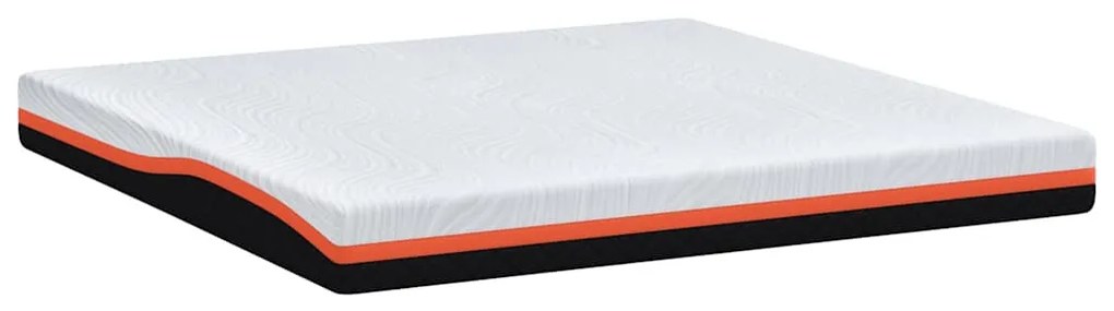 Matrac Fehér és Szürke 200 x 200 cm Gél Memóriahab