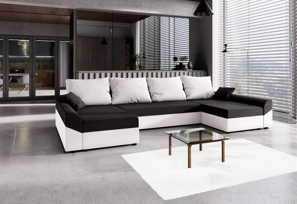 VIVIANA ágyázható U alakú ülőgarnitúra 317x85x144,mikrofázis 15/31