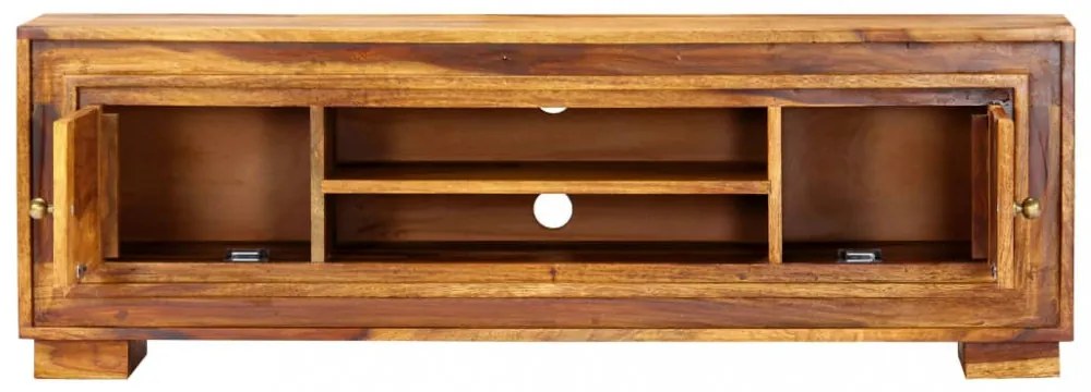 tömör akácfából TV-szekrény 118 x 30 x 40 cm