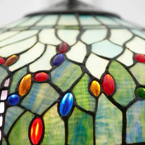 Endon 66148 - Tiffany DRAGONFLY láncos csillár 3xE27/60W/230V, átm. 50 cm