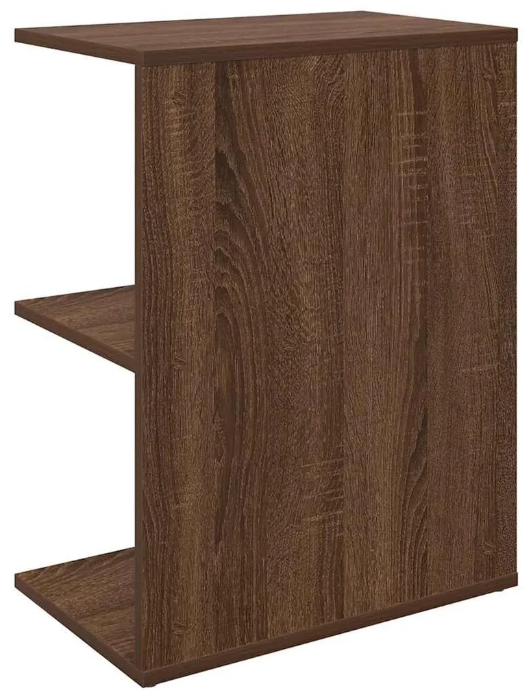éjjeliszekrény barna tölgyfa 46,5x29x61 cm gépi forgácsolt fa