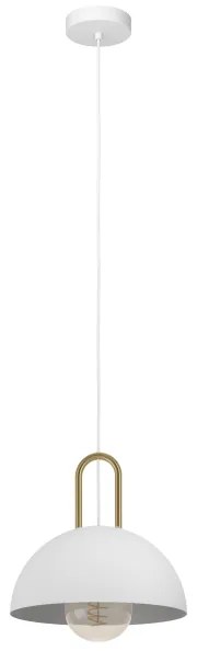 Eglo 99695 - Csillár zsinóron CALMANERA 1xE27/40W/230V fehér