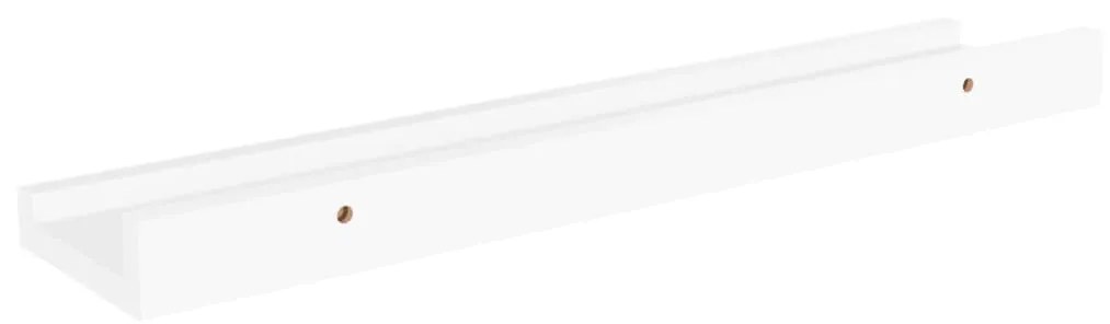 4 db fehér fali polc 40 x 9 x 3 cm