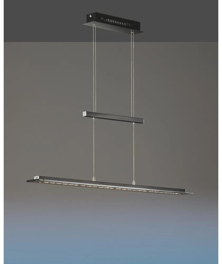 Fekete fém LED dimmelhető függőlámpa Tenso – Fischer &amp; Honsel