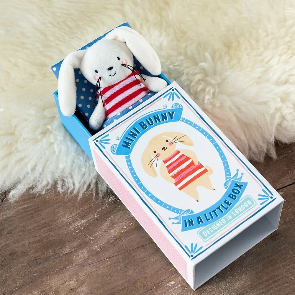 Plüssjáték Mini Bunny in a Little Box – Rex London