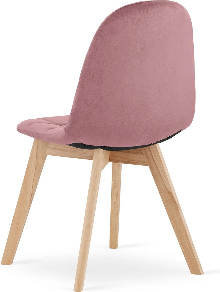 Akció Sötét rózsaszín bársony étkezőszék BORA II. minőség