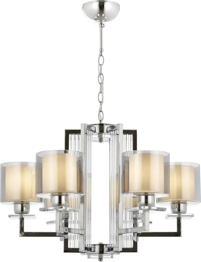 Láncos csillár VARANA 6xE27/40W/230V fényes króm