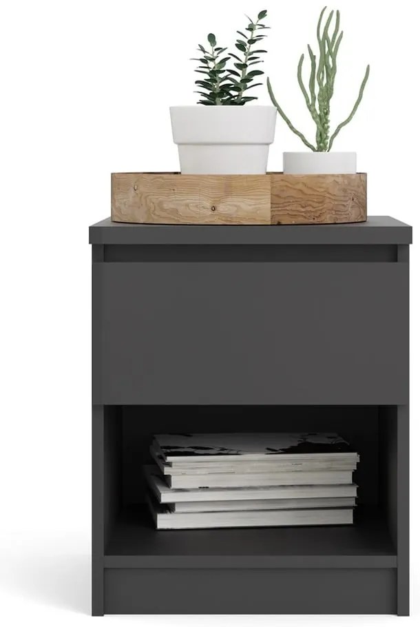 Fekete éjjeliszekrény Naia - Tvilum