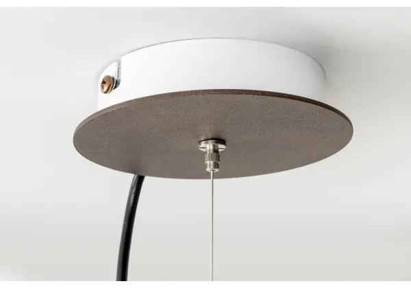 SIRU - Csillár zsinóron TERRA 1xE27/60W/230V fekete/átlátszó Velencei üveg