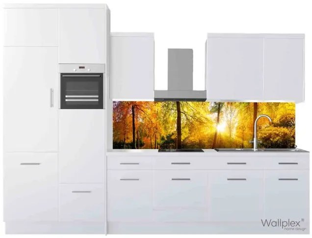 Wallplex falburkoló konyhapanel Őszi erdő (Méret: Közepes 60x180)