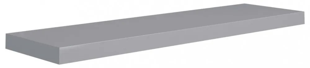 szürke MDF lebegő fali polc 90 x 23,5 x 3,8 cm