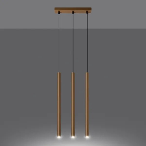 Sollux SL.1171 - Csillár zsinóron PASTELO 3xG9/8W/230V arany