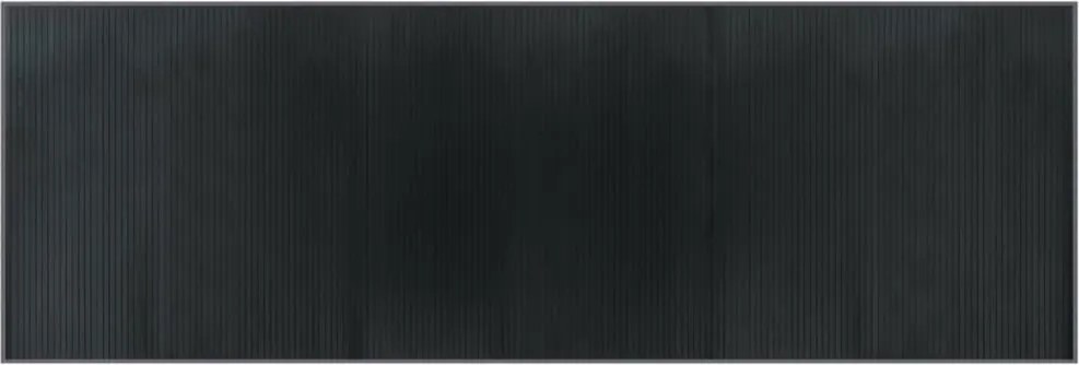 vidaXL négyszögletű szürke bambusz szőnyeg 100 x 300 cm