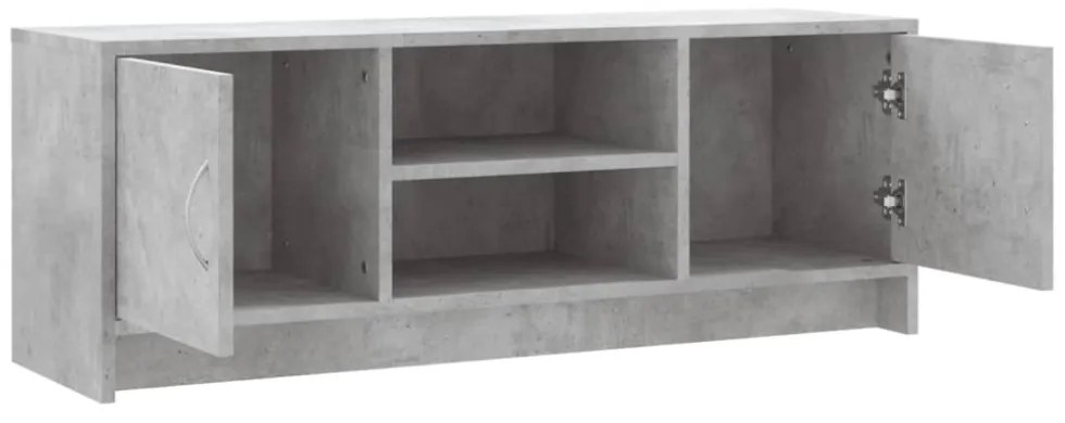 betonszürke szerelt fa TV-szekrény 102x30x37,5 cm