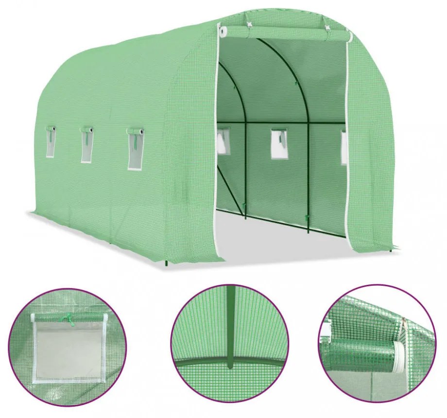 melegház 9 m² 4,5 x 2 x 2 m