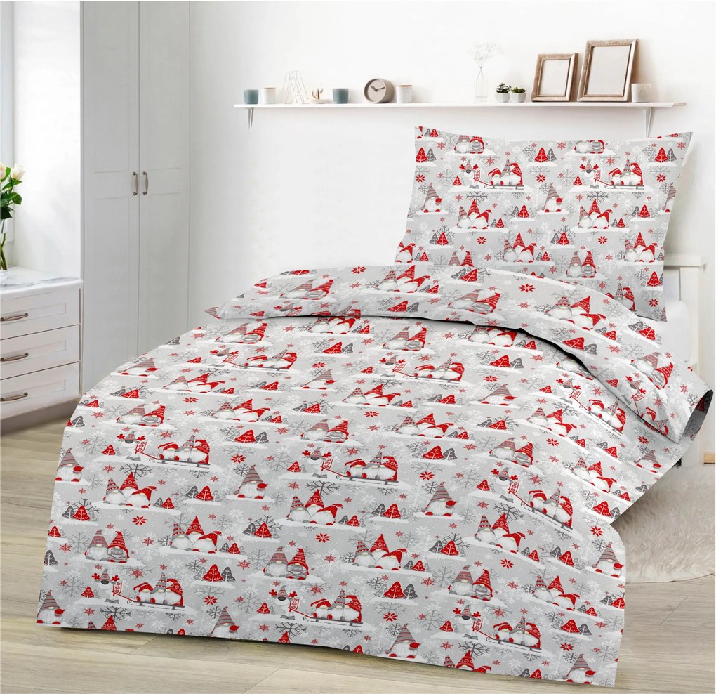 CHRISTMAS SCRATCH RED pamut lepedő DeLuxe
