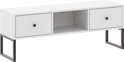 LINEA TV-komód, 2 fiókos | Fehér