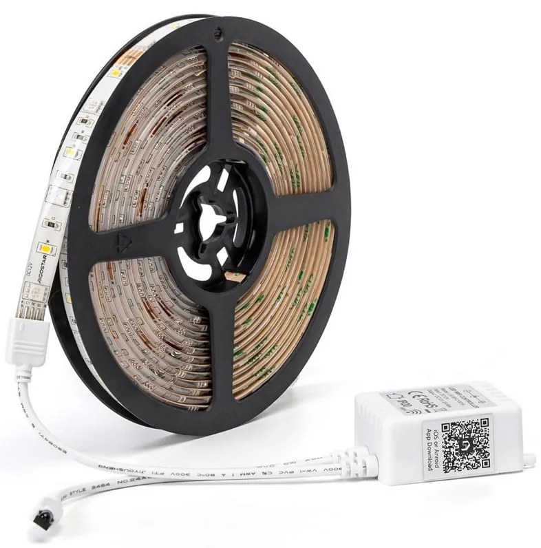 Aigostar - LED RGB dimmelhető szalag 6,5m LED/16,5W/12/230V 3000K Wi-Fi