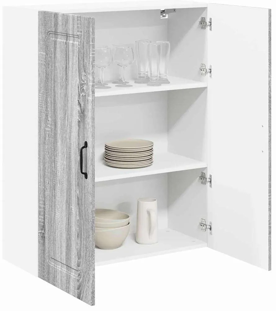 Fali konyhaszekrény Szürke Sonoma 80 x 31 x 100 cm Faanyag