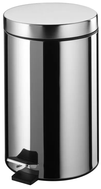 BISK Erga Basic, kerek szemeteskuka 5l, polírozott acél, ERG-05896