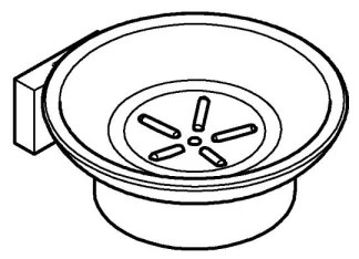 GROHE 40754001 - Szappantartó ESSENTIALS CUBE fényes króm