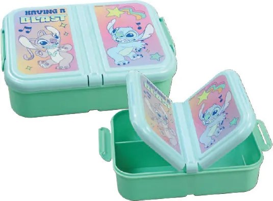 Disney Lilo és Stitch, a csillagkutya Blast több rekeszes uzsonnás doboz, szendvicsdoboz