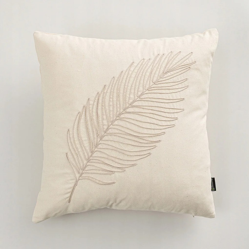 Botaniqa Palm párnahuzat 45x45 cm krémszínű