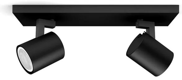 Philips - LED Dimmelhető spotlámpa Hue RUNNER 2xGU10/4,2W/230V + távirányító fekete