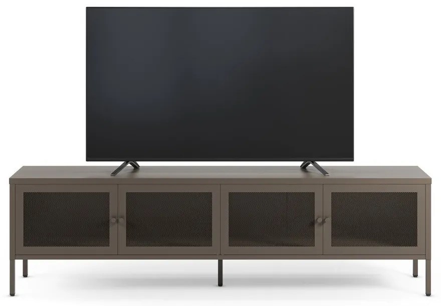 Szürke fém TV-állvány 160x50x35 cm Fayna – Marckeric