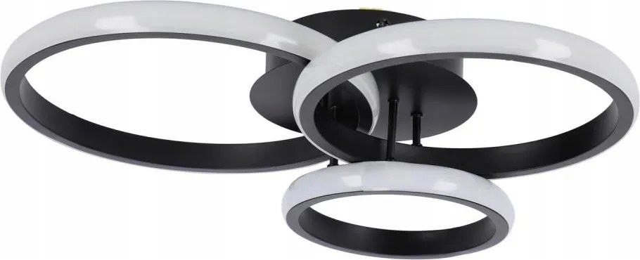 LED dimmelhető mennyezeti lámpatest LED/70W/230V 3000-6500K fekete + távirányító