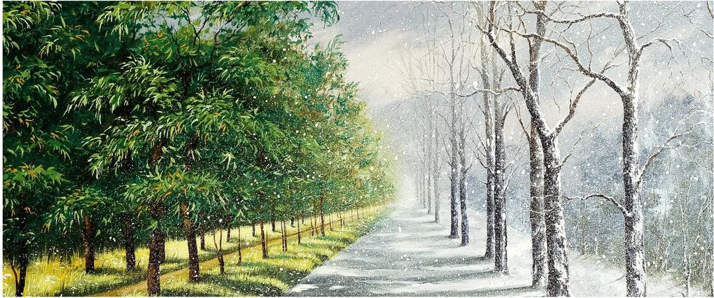 Kép - Tél versus nyár (120x50 cm)